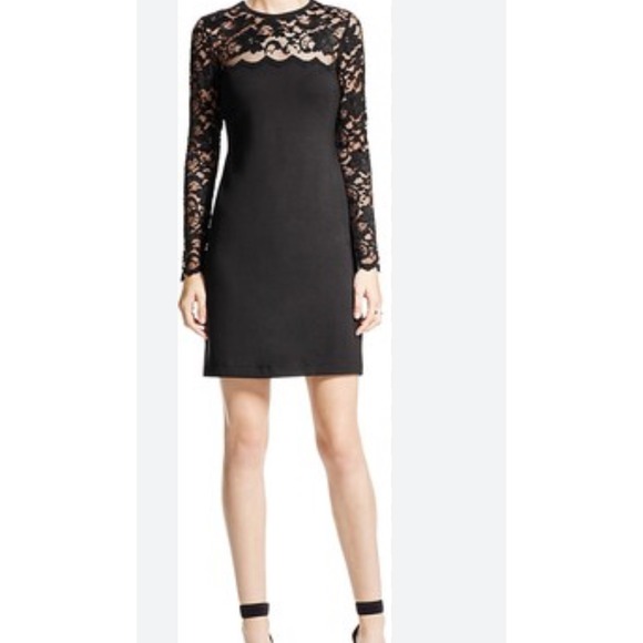 Karen Kane Dresses & Skirts - NWT Karen Kane Black Lace Long Sleeve Sheath Dress Cocktail Party Women's M